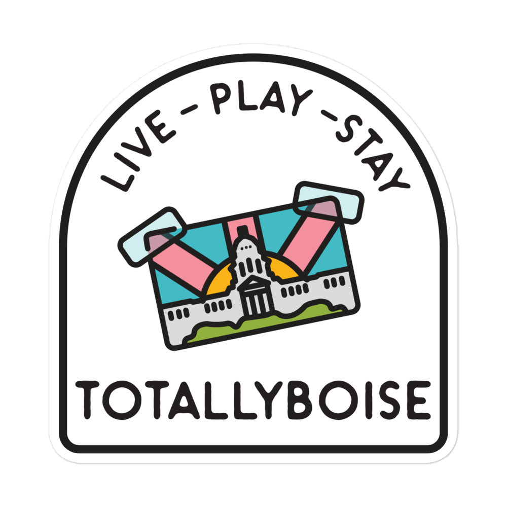 Live Play Stay Sticker
