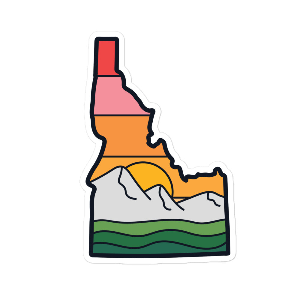 Colorful Idaho Bubble-free stickers