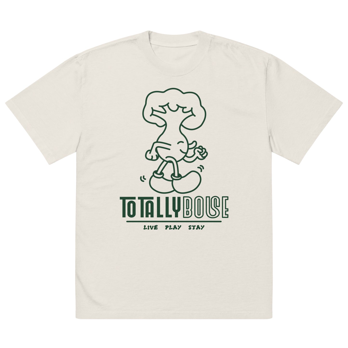 Totally Boise Live Play Stay Oversized Faded T-shirt